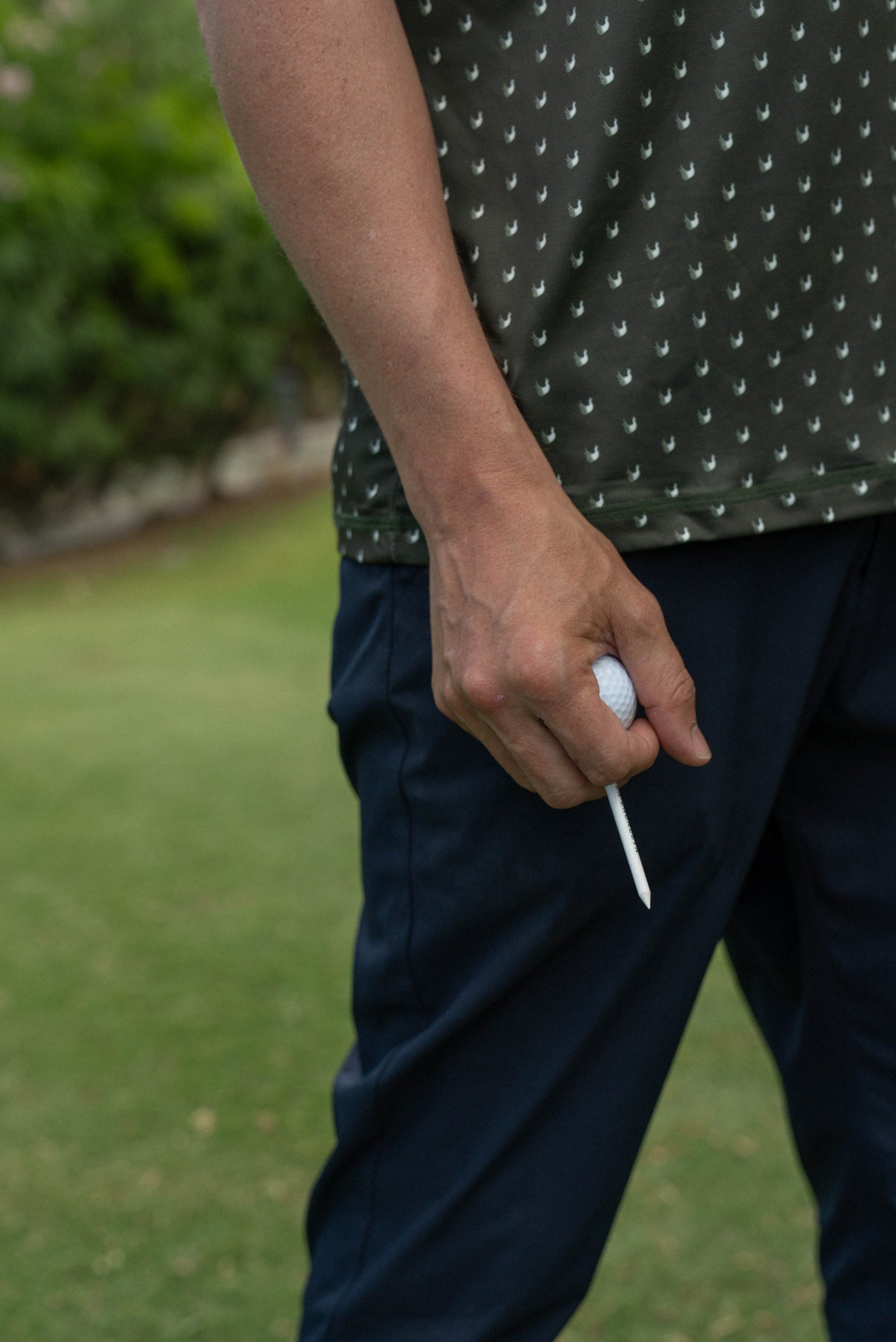 Fasán golf green pique with logo print