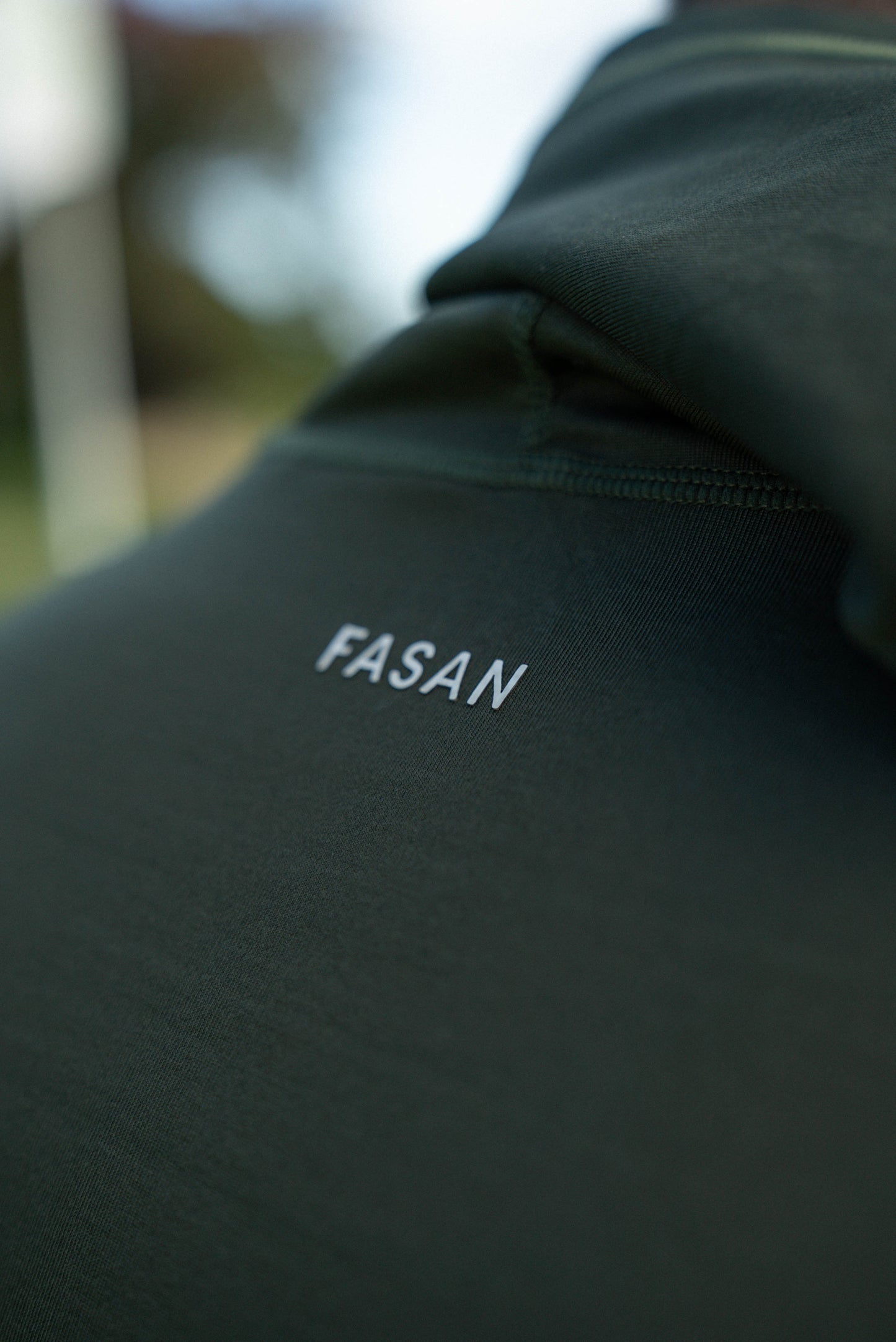 Fasán golf hoodie green with logo