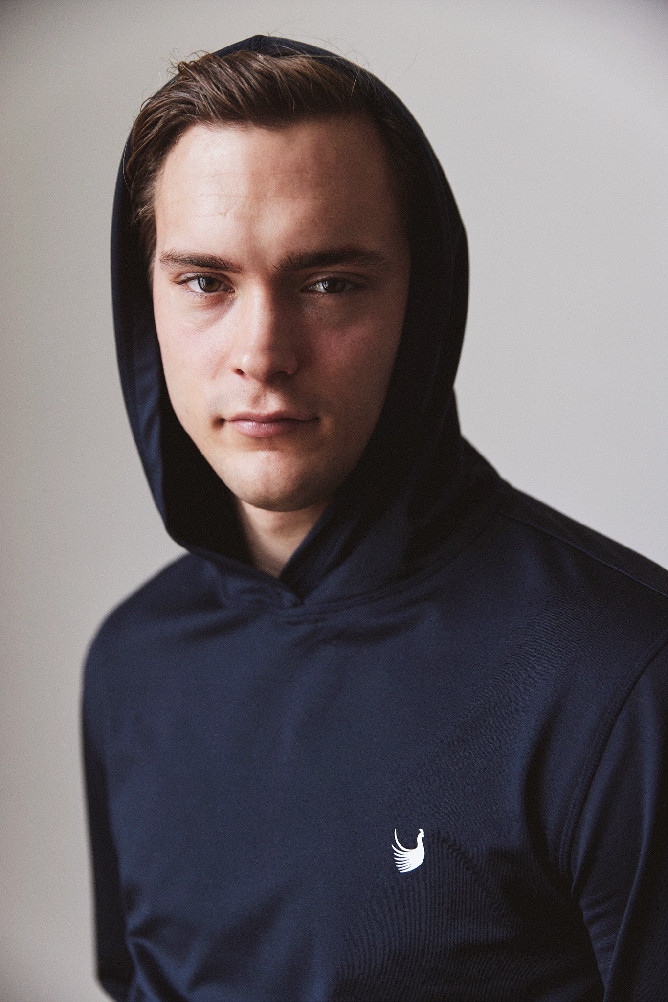 Fasán golf hoodie navy with logo