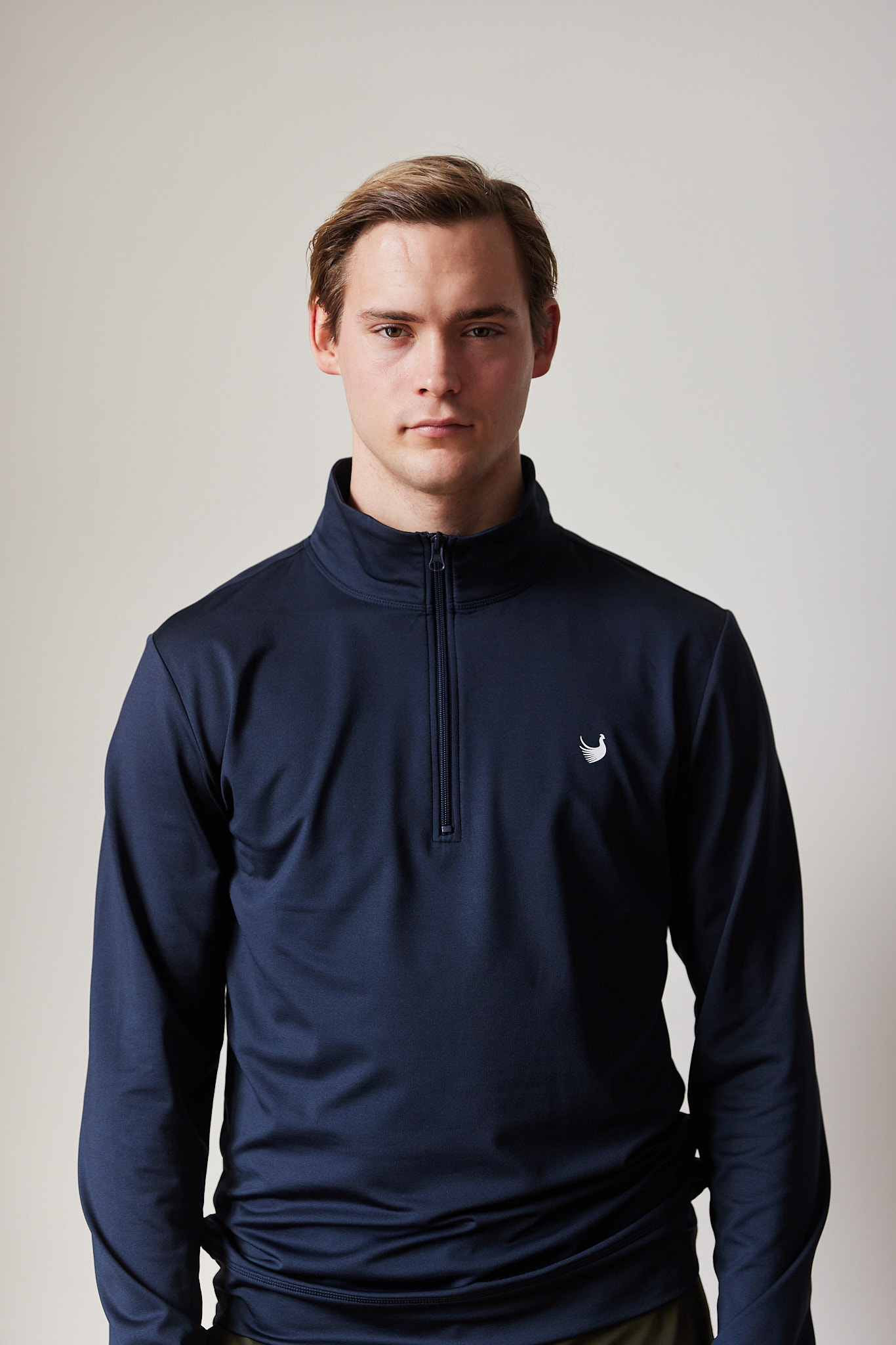 Fasán golf half zip navy with logo