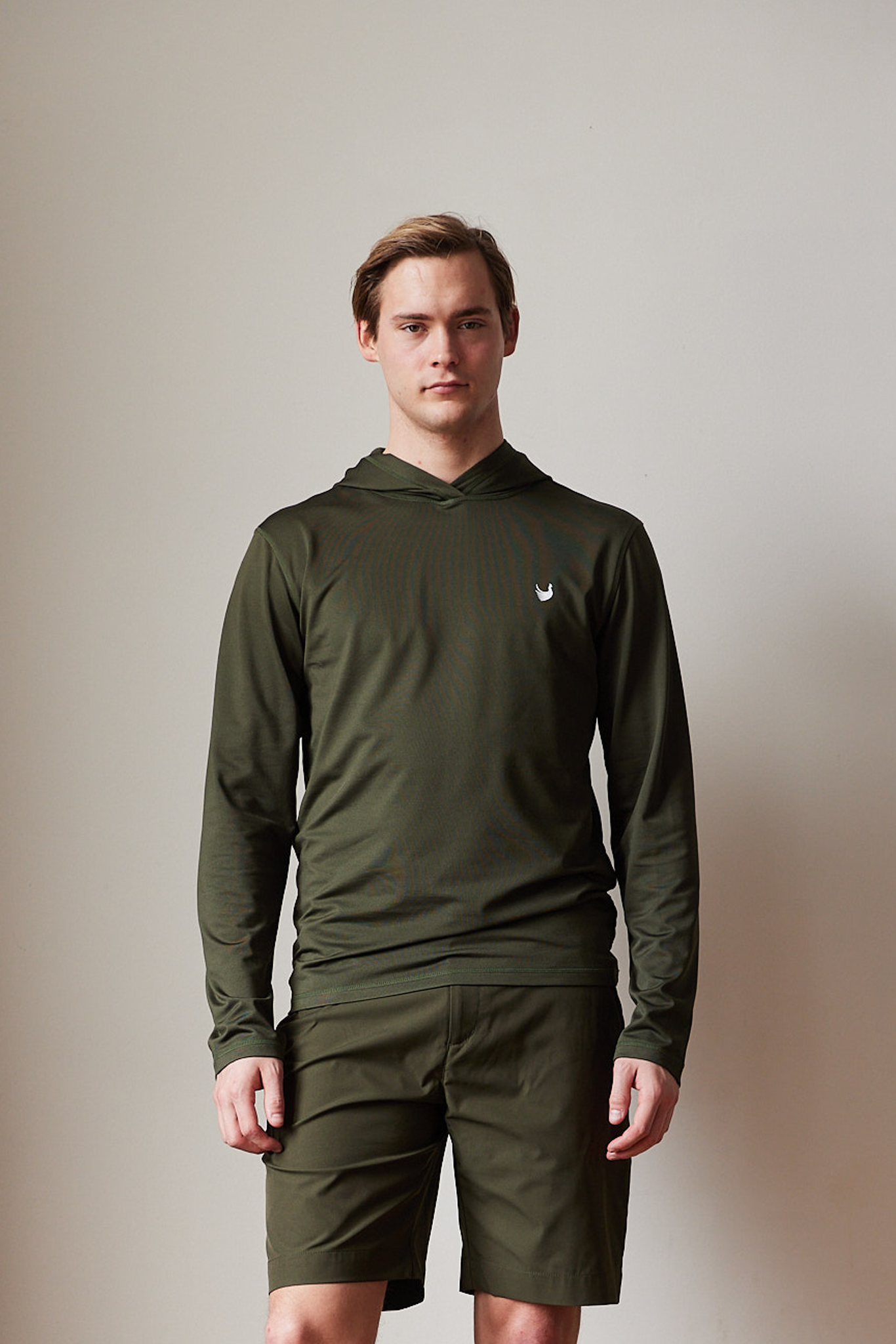 Fasán golf hoodie green with logo