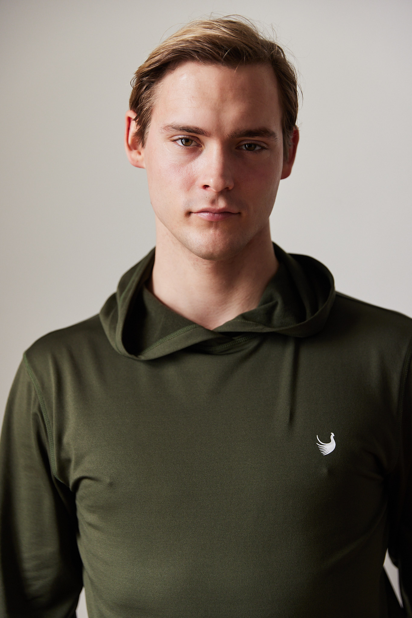 Fasán golf hoodie green with logo