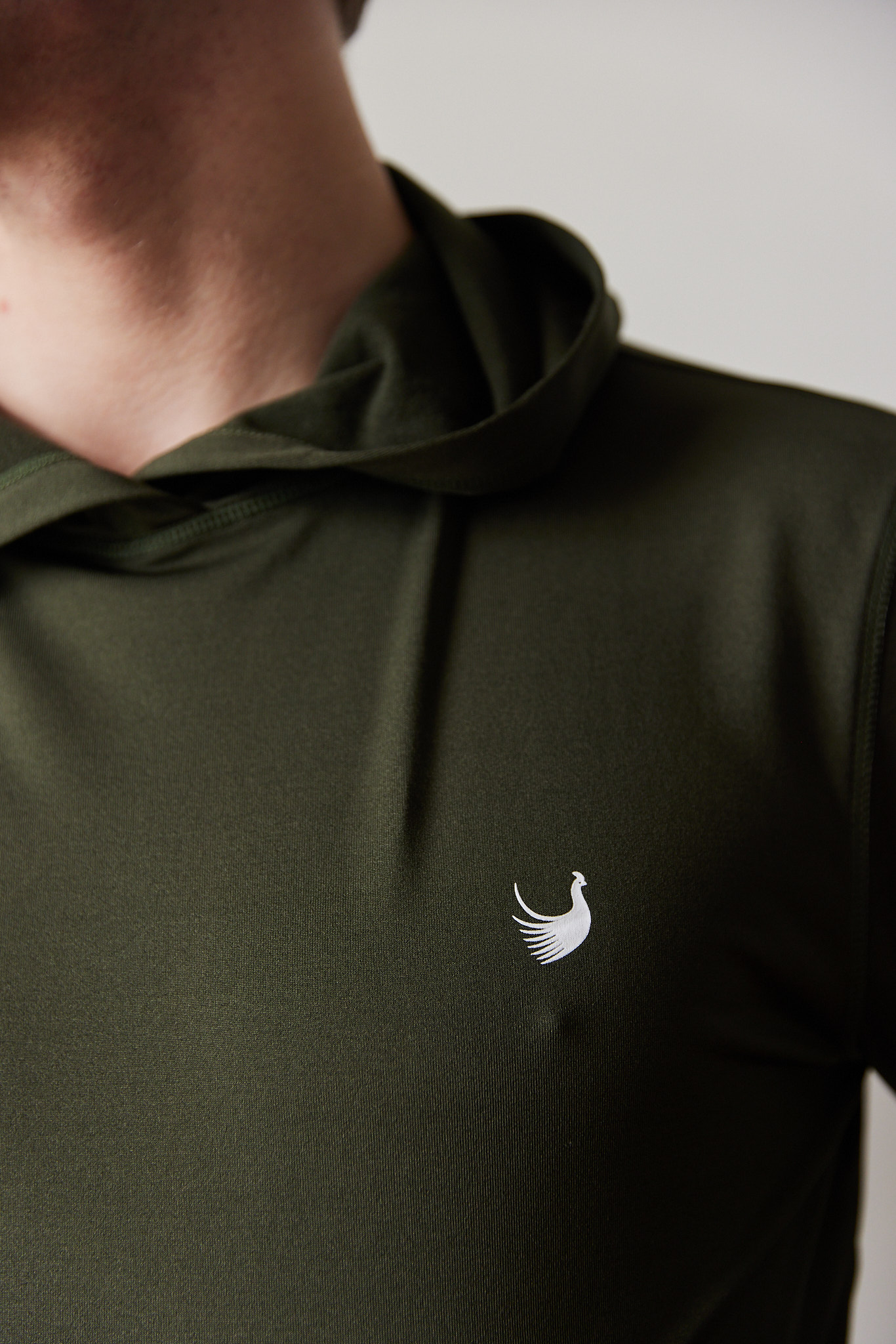 Fasán golf hoodie green with logo